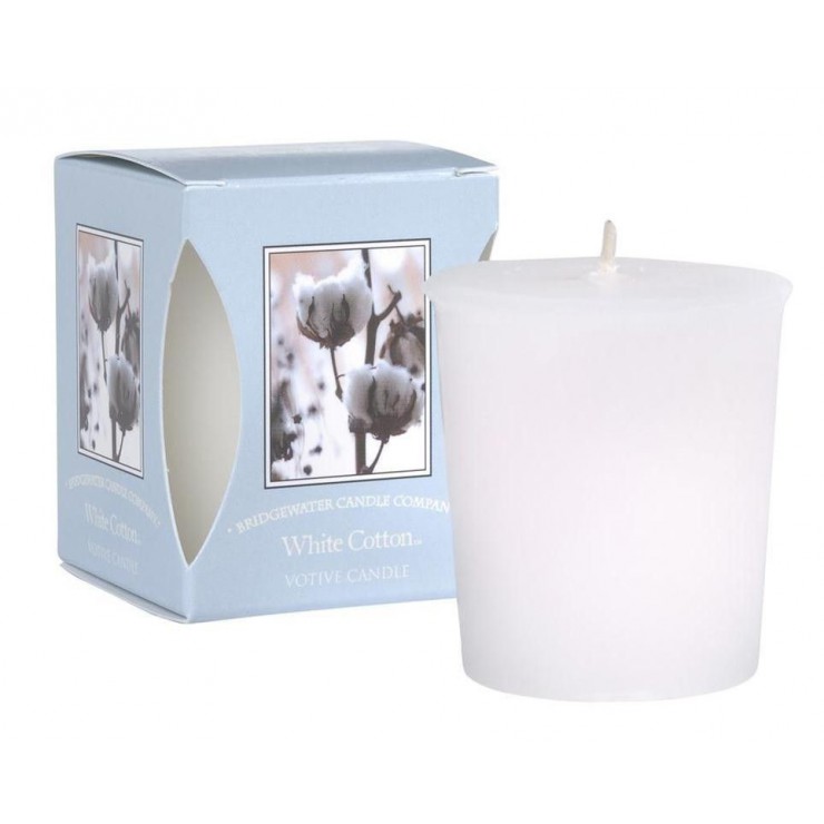 Świeca zapachowa Votive White Cotton 56 g Bridgewater Candle