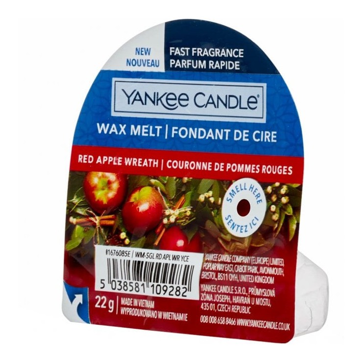 Wosk Red Apple Wreath Yankee Candle