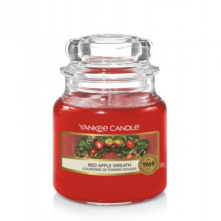 Mała świeca Red Apple Wreath Yankee Candle