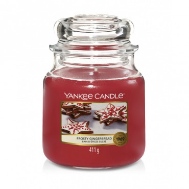 Średnia świeca Frosty Gingerbread Yankee Candle