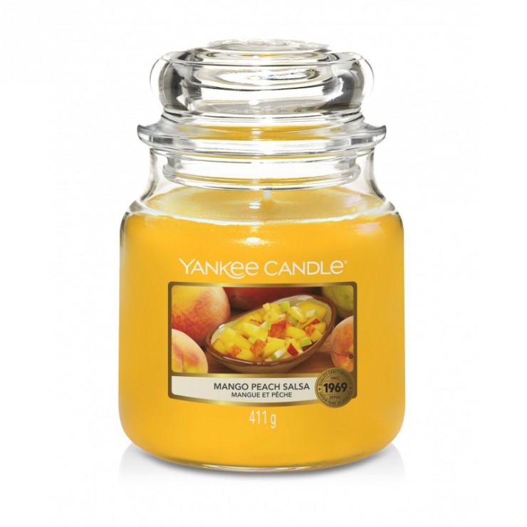 Średnia świeca Mango Peach Salsa Yankee Candle