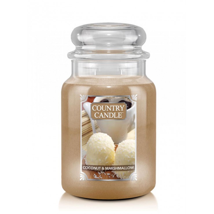 Duża świeca Coconut Marshmallow Country Candle Duża świeca Coconut Marshmallow Country Candle